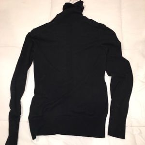 Banana Republic black turtleneck blouse